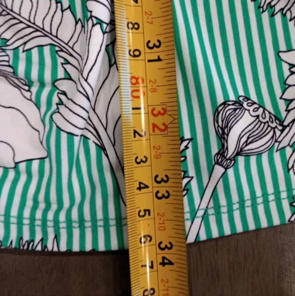 Liz Claiborne Green Floral Dress XL - Picture 5 of 7